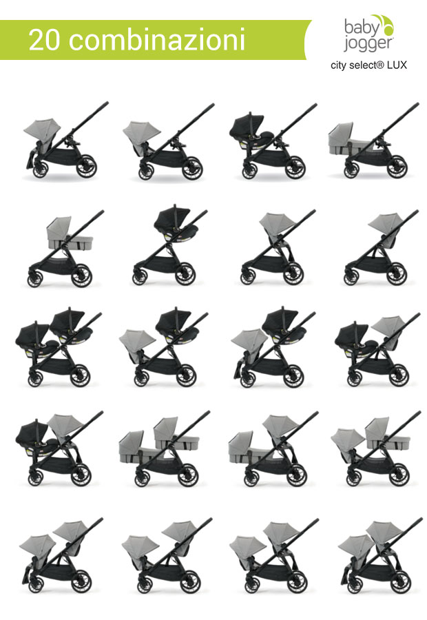 baby jogger lux configurations